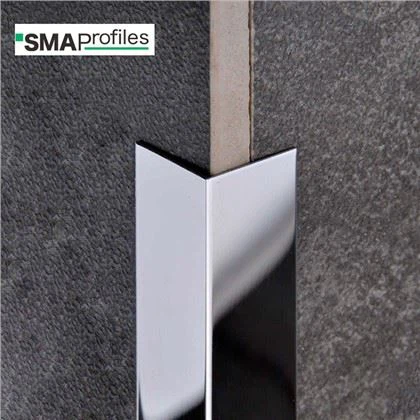 304 سٹینلیس سٹیل سلور اینگل ٹرم